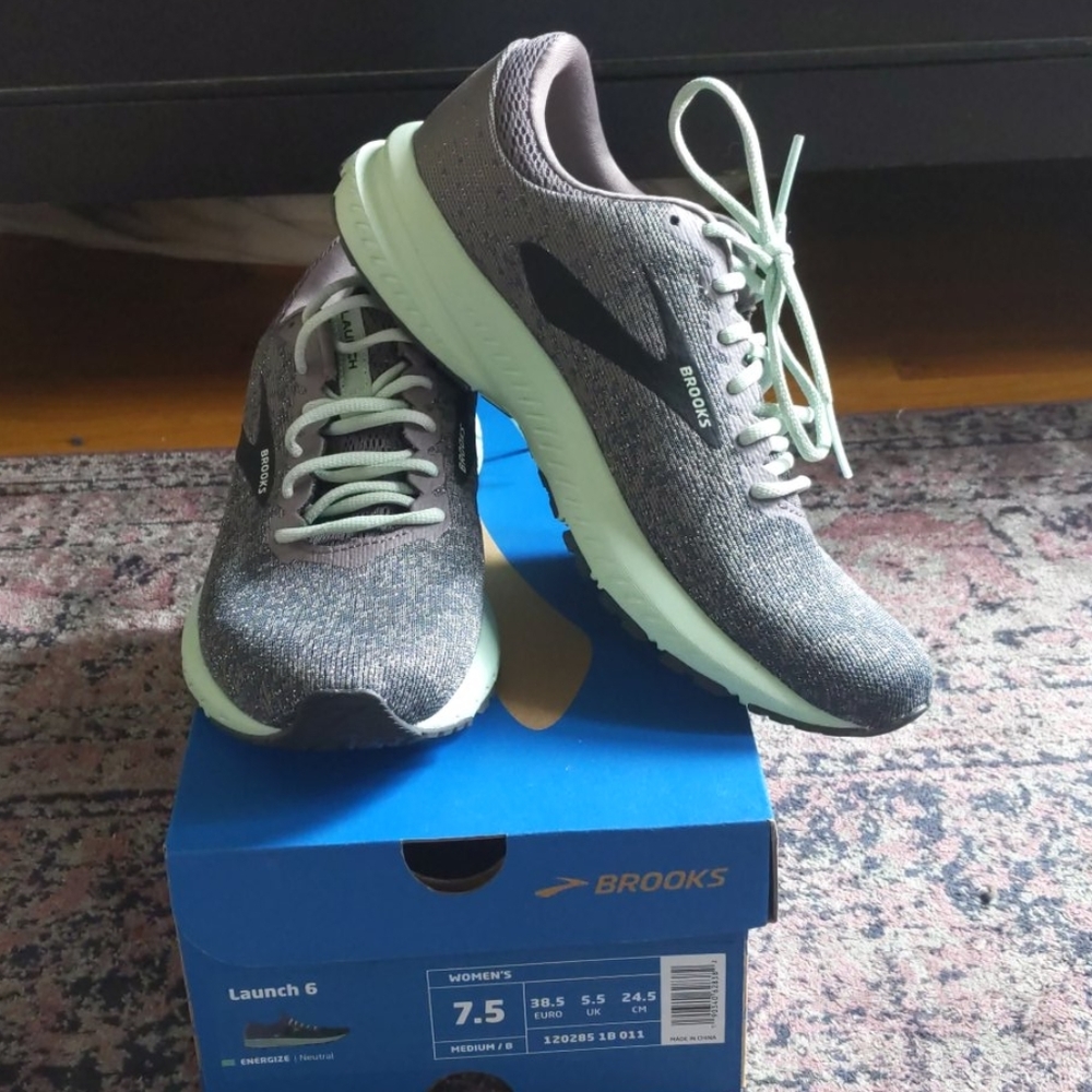 Brooks Launch 6 Shark/aqua/ebony